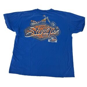 Sturgis‎ 2017 77th Annual Black Hills Rally Blue T-Shirt Unisex Motorcycle